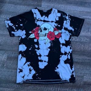 Tie dye skull t-shirt